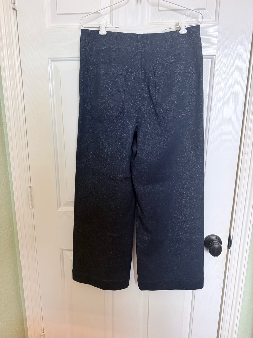 Maeve Denim Sparkle Wide-leg Jeans